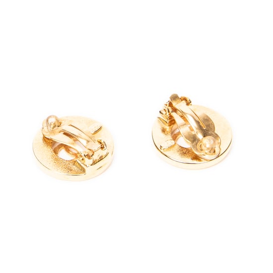 CC Round Clip On Earrings Earrings - Image 3