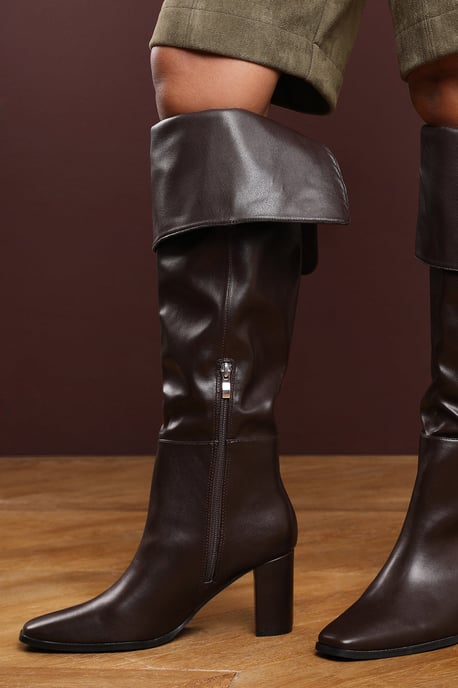 Wheres That From Womens 'Lorraine' Over the Knee Heeled Boots Faux Leather - Image 3