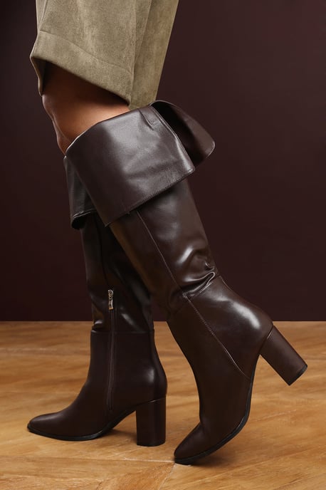 Wheres That From Womens 'Lorraine' Over the Knee Heeled Boots Faux Leather - Image 4