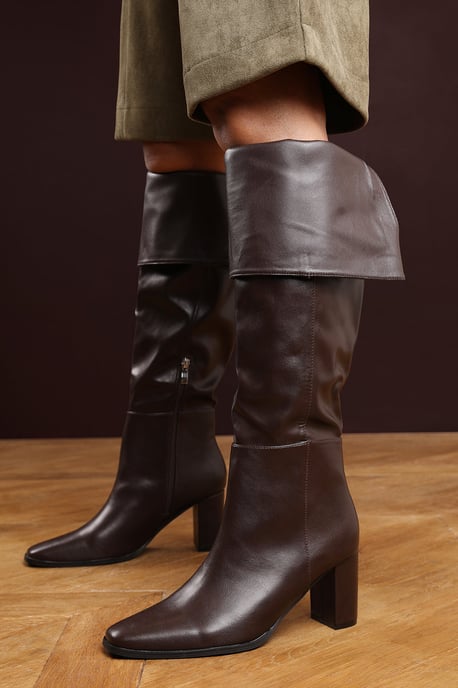 Wheres That From Womens 'Lorraine' Over the Knee Heeled Boots Faux Leather - Image 5