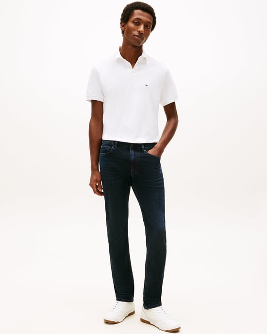 Core Denton Straight Leg Jeans in Dark Blue - Image 5