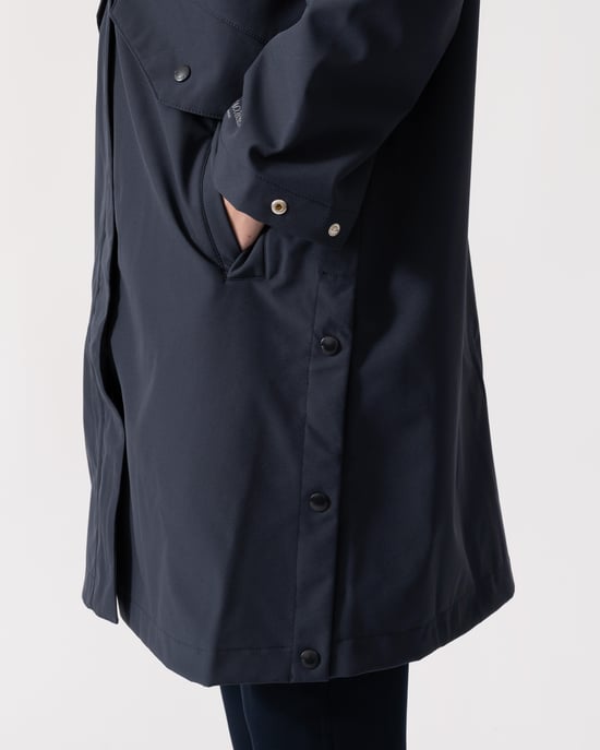 Daybreak Long Raincoat in Dark Blue - Image 5