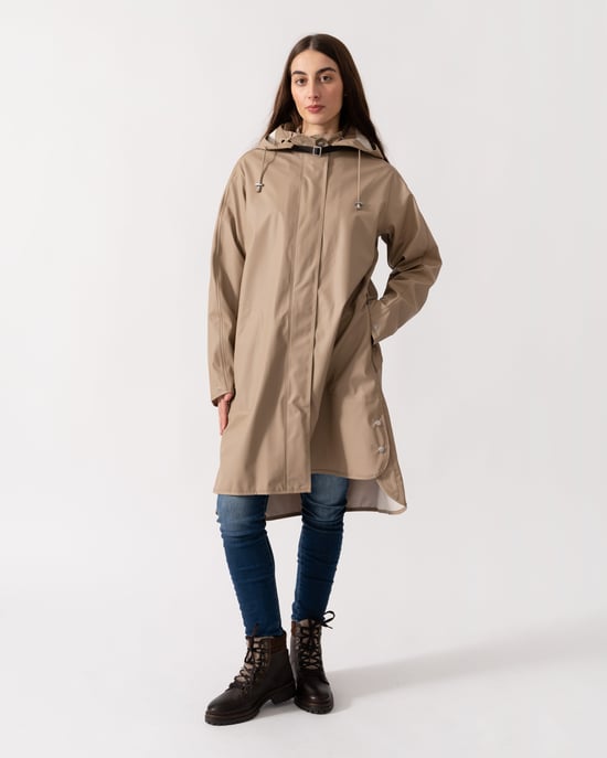 A-Line Raincoat in Sage Green - Image 1