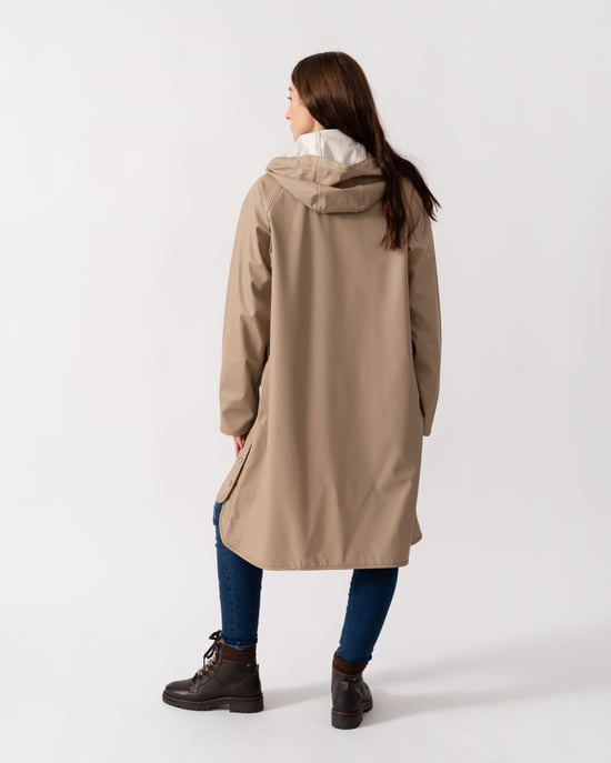 A-Line Raincoat in Sage Green - Image 3