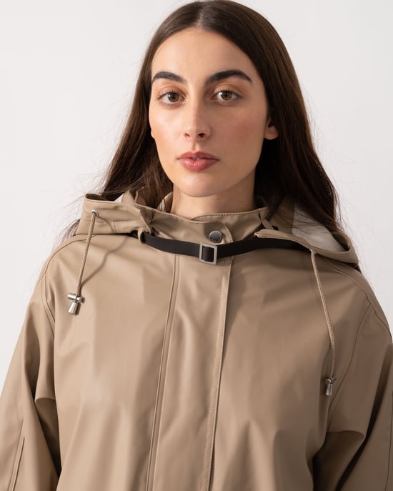A-Line Raincoat in Sage Green - Image 4