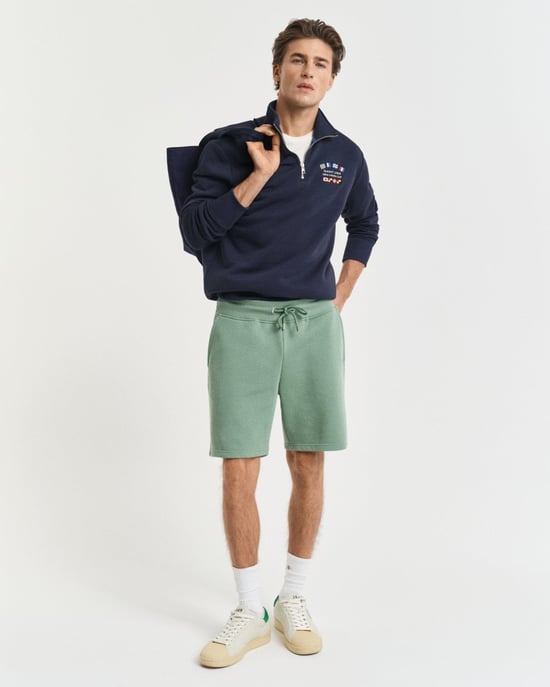 Regular Fit Shorts in Sage Green - Image 1