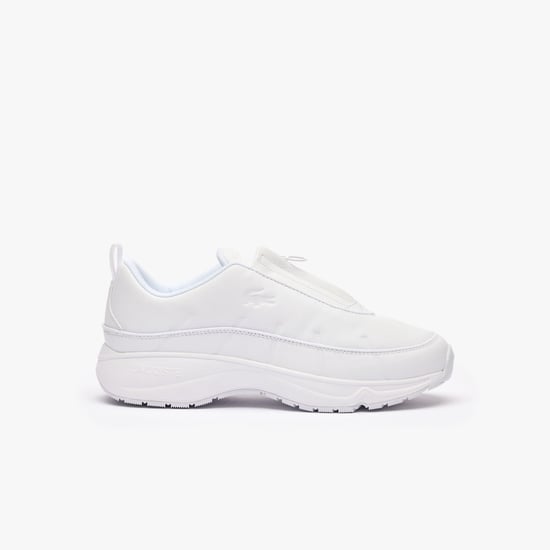 Men's Lacoste Audyssor Zip OG Leather Trainers in White - Image 1