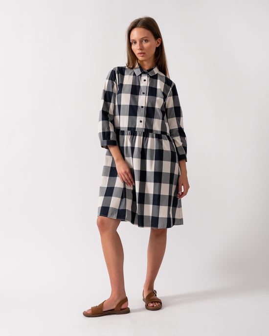 Short Dress in Navy - Image 4