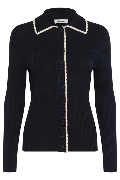 SLLysandra Polo Cardigan Knitted cardigan Slim fit - Image 4