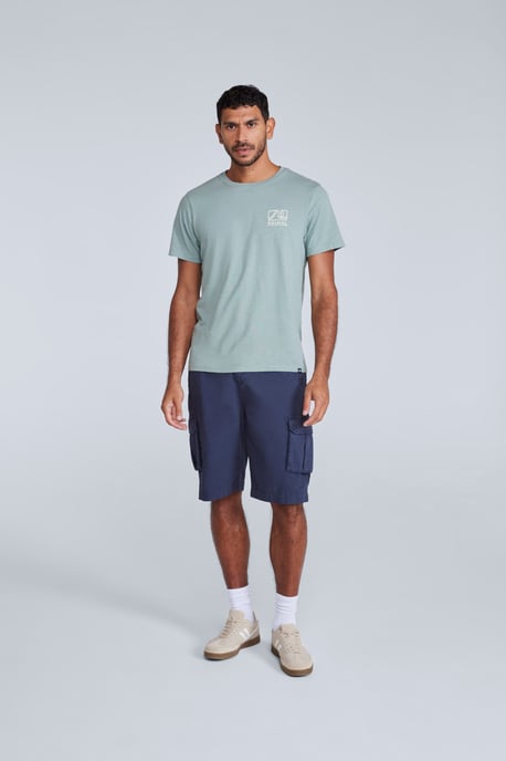 'Jacob' Men's Cotton T-Shirt Comfy Beach Summer Casual Tee Pale Green - Image 6