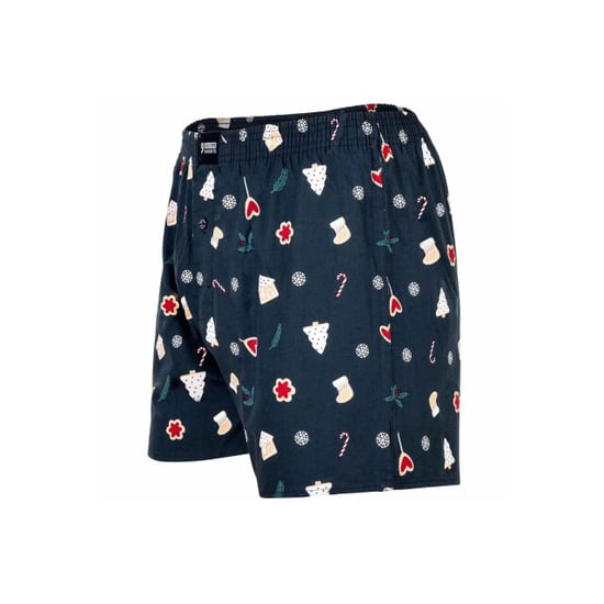 Happy Shorts Wijde kerst boxershort heren x-mas cookies blauw - Image 4