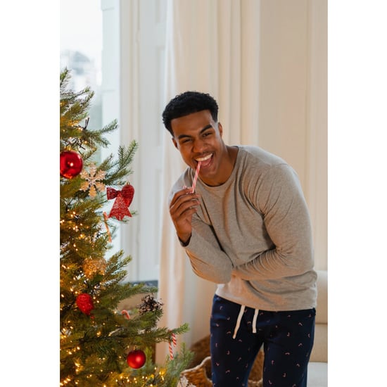 Happy Shorts Heren pyjama broek lang donker zuurstok kerst print - Image 2