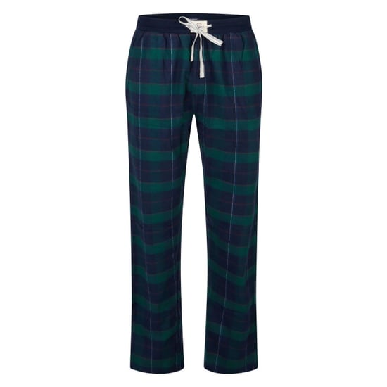 Happy Shorts Heren pyjama broek lang donkerblauw/groen geruit flanel - Image 1