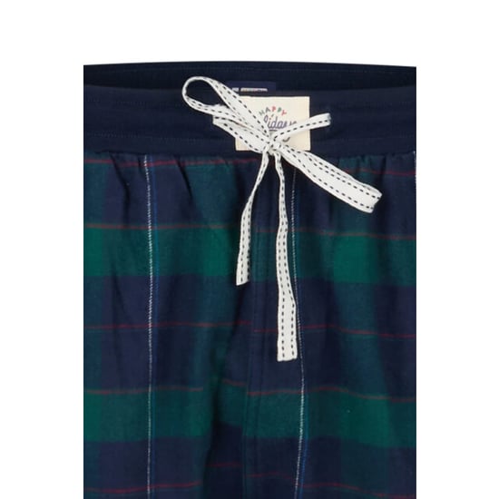 Happy Shorts Heren pyjama broek lang donkerblauw/groen geruit flanel - Image 3