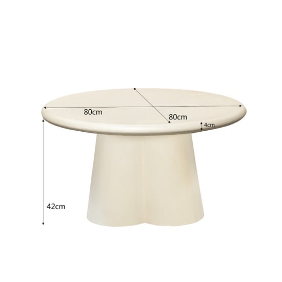 Brix D - salontafel clubs sandy 80cm beton / mdf - Image 5