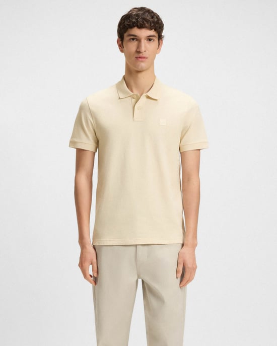 Passenger Slim-Fit Polo Shirt in Ivory - Image 4