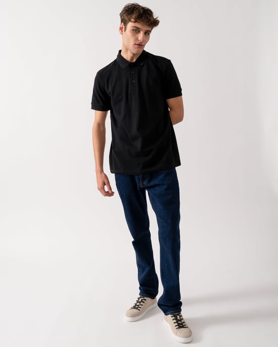 Paddy Polo Shirt in Black - Image 3