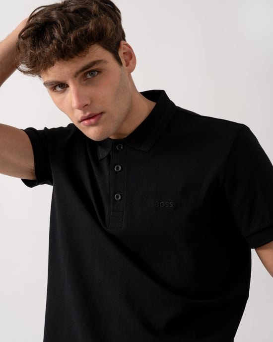 Paddy Polo Shirt in Black - Image 4