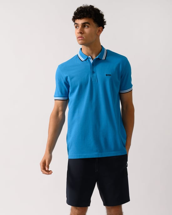 Paddy Polo Shirt in Blue - Image 1