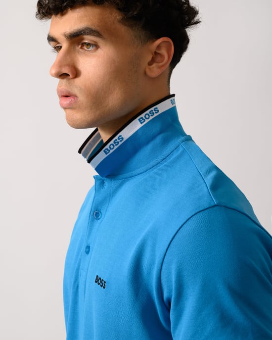 Paddy Polo Shirt in Blue - Image 4