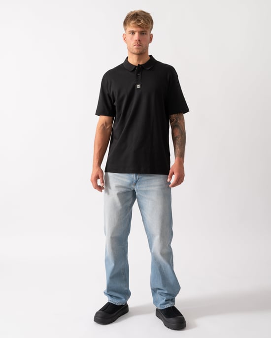 Deabono Polo Shirt in Black - Image 4
