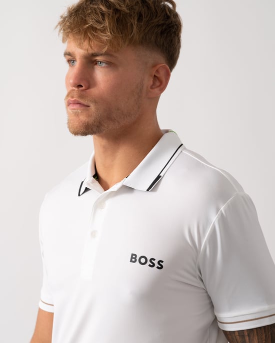 Paul Pro Polo Shirt in White - Image 2