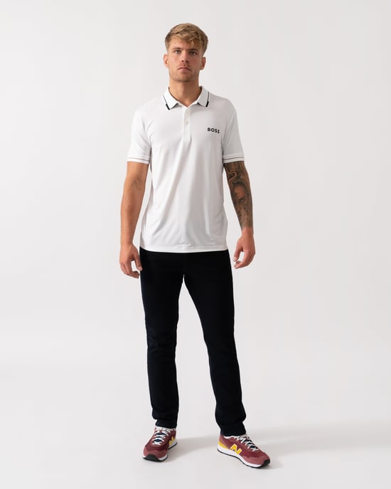 Paul Pro Polo Shirt in White - Image 4