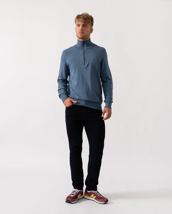 Kanobix S 1/4 Zip Trui in Blauw - Image 3