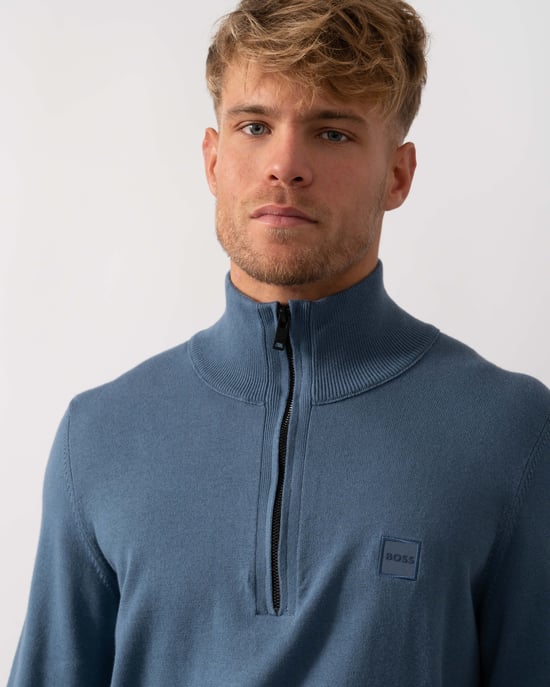 Kanobix S 1/4 Zip Trui in Blauw - Image 4