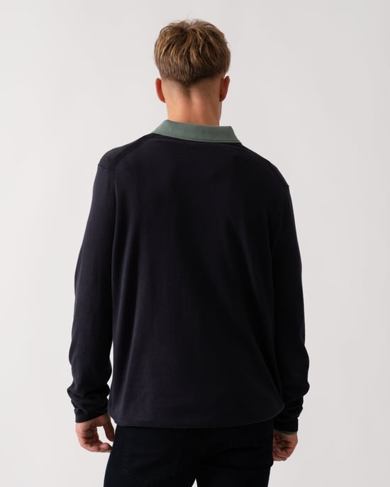 K_Ever-X Crew Neck Trui in Donkerblauw - Image 2