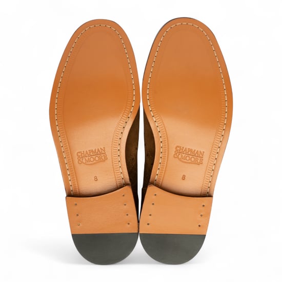 Chapman & Moore Herr Bruna Läder Wingtip Brogue Oxford Kontorsskor - Image 5