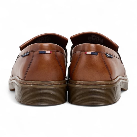 Ben Sherman Heren Bruine Leren Loafers met Kwastjes - Dudley - Image 6