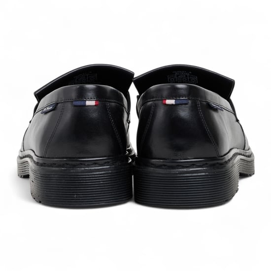 Ben Sherman Heren Zwarte Leren Loafers met Kwastjes - Dudley - Image 5