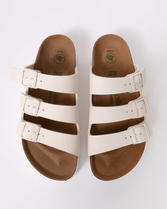 Papillio Florida III Vegan Platform Sandals Sandals in Ivory - Image 4