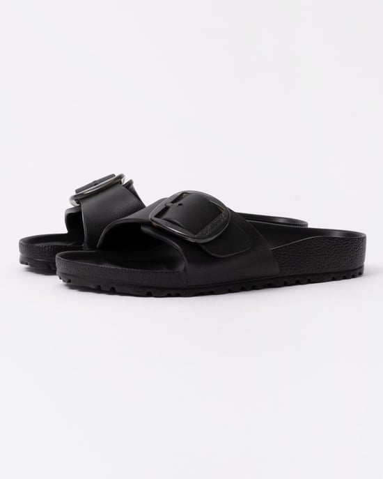 Madrid Madrid Big Buckle Sandals in Black - Image 1