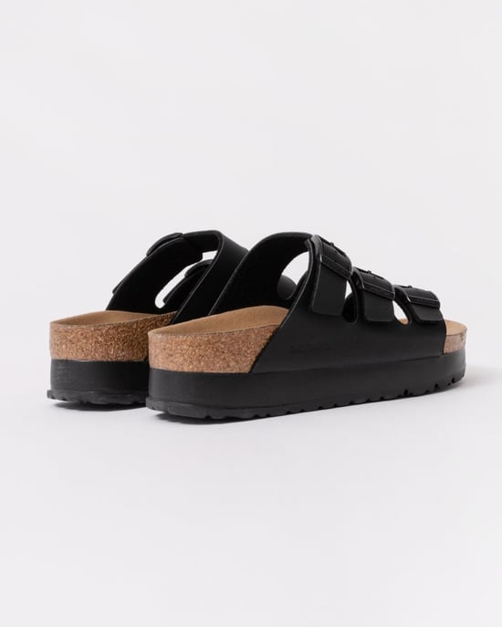 Florida III Vegan Platform Sandals Sandals in Black - Image 4