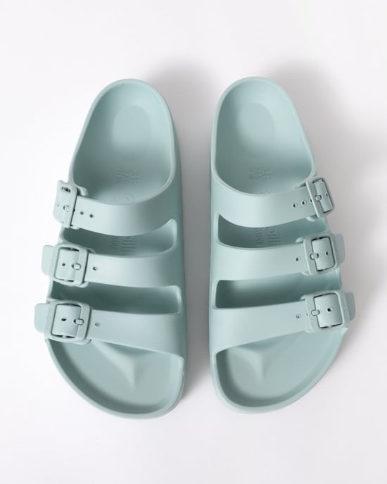 Papillio Florida Platform Sandals in Turquoise - Image 2