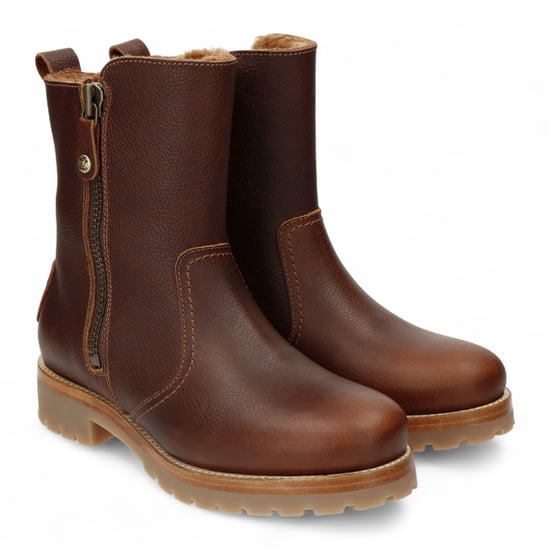 Panama Jack Women's Fabi Igloo B2 Bark Waterproof Leather Ankle Boots - Image 2