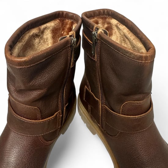 Panama Jack Women's Felina B33 Bark Waterproof Leather Buckle Ankle Boots - Image 6