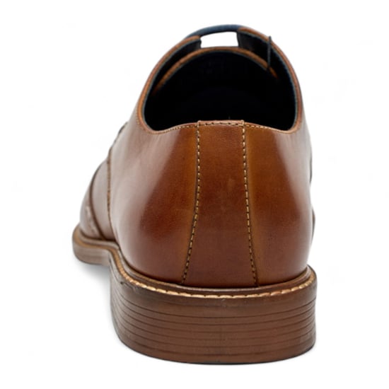 Ben Sherman Herr Bruna Läder Wingtip Oxford Brogue Finskor - Andy - Image 4
