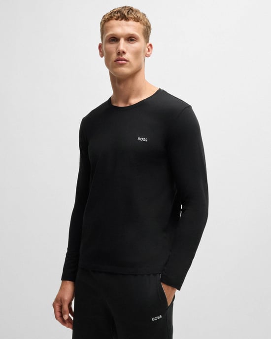 Long Sleeve T-Shirt in Black - Image 1