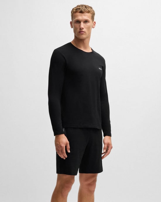 Langdurige T-Shirt met lange mouwen in zwart - Image 4
