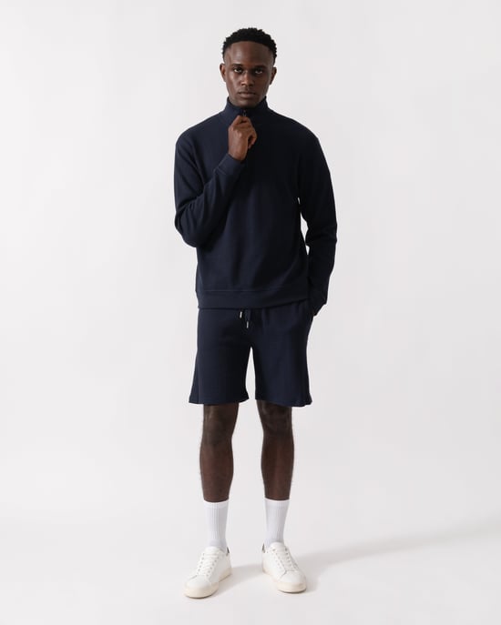 Structure Loungewear Top in Dark Blue - Image 5
