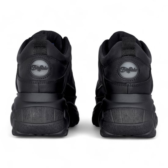 Buffalo Dames Zwarte Leren Chunky Platform Fashion Sneakers - 1339-14-2.0 - Image 5