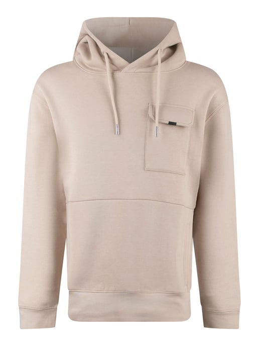 Luke 1977 Men's Four Oakes Oversized Hoodie in Beige - Image 1