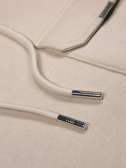 Luke 1977 Men's Four Oakes Oversized Hoodie in Beige - Image 3