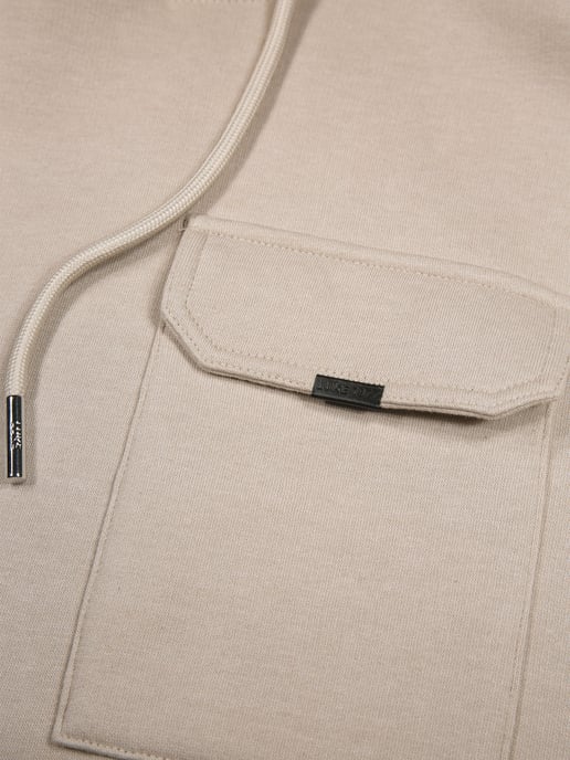 Luke 1977 Men's Four Oakes Oversized Hoodie in Beige - Image 4
