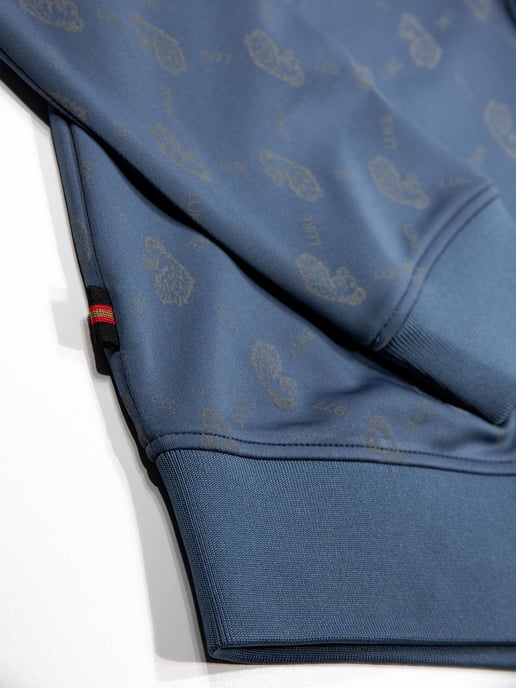 Luke 1977 Men's Gazzas Tears Overprint Sweatshirt in Blue - Image 6