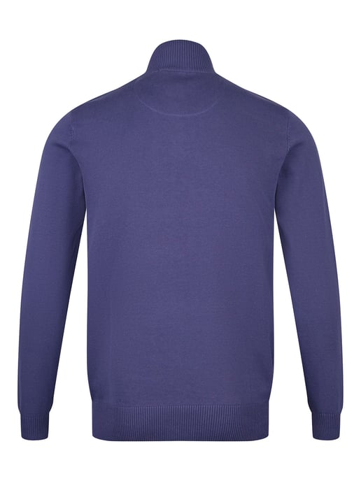 Luke 1977 Men's Pretender Funnel Neck Knitted Jumper in Purple - Image 5