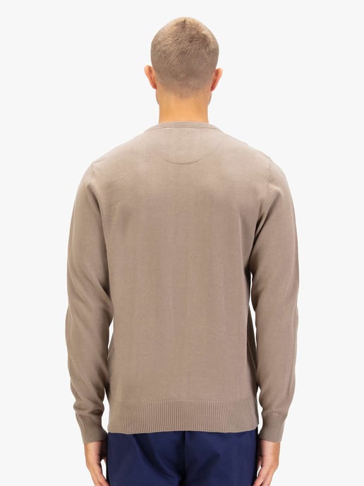 Luke 1977 Men's Gerard 3 Crew Neck Knitted Jumper in Brown - Image 4